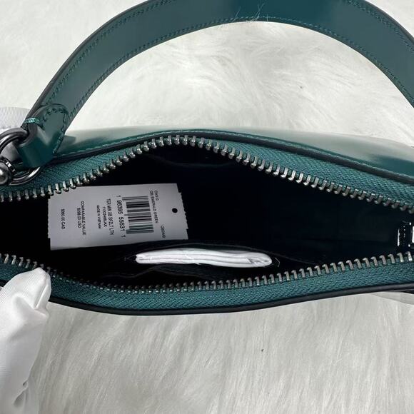 Coach Teri Mini Crossbody/Shoulder Bag In Leather/Emerald Green CW310 NWT - Picture 8 of 10